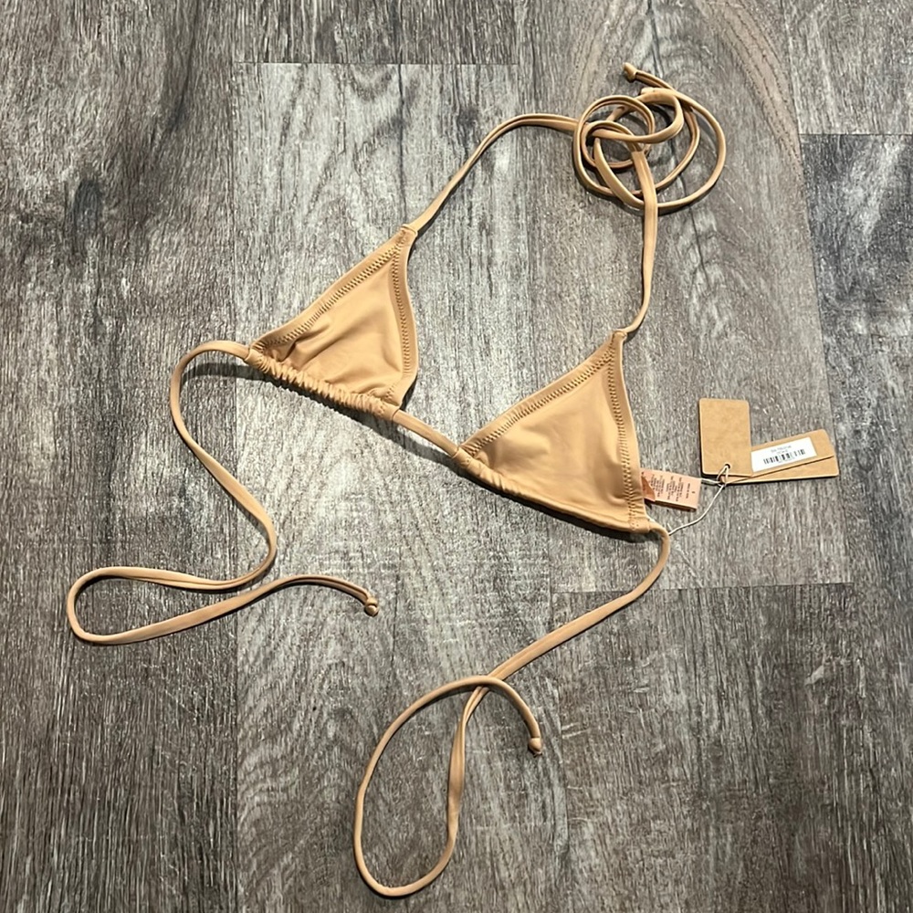 SKIMS Tan Bikini Top